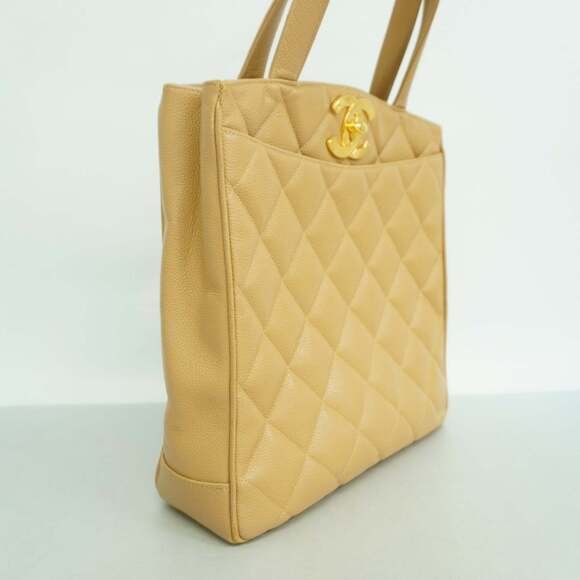 CHANEL Brown Caviar Leather Tote Bag - Picture 2 of 10